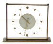 Pendule JAZ en laiton, H 15,5 x L 20 cm 