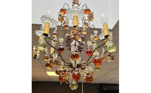 Suspension à 8 bras de lumière en métal 
