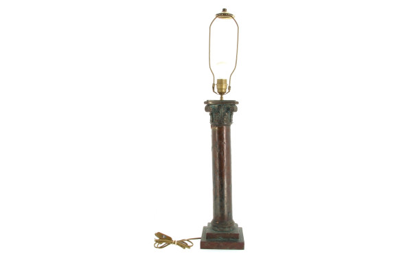 Grand pied de lampe en forme de colonne 