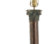 Grand pied de lampe en forme de colonne 