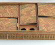Marqueterie de paille - Lot comprenant u