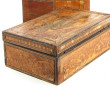 Marqueterie de paille - Lot de 2 coffret
