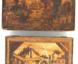 Marqueterie de paille - Lot de 2 coffret
