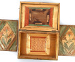 Marqueterie de paille - Lot de 2 coffret