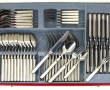 Ménagère en inox comprenant 12 grands co