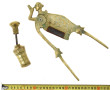 Ciseaux à bétel en laiton L 28,5 cm et u