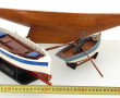 Lot de 2 petites maquettes "Barque de pê