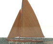 "Voilier en mer", diorama, maquette en b