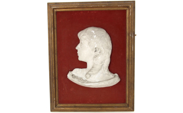A.JALLET (XIXème) "Portrait de jeune fil