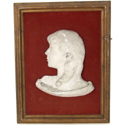 A.JALLET (XIXème) "Portrait de jeune fil