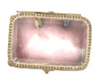 Petit coffret à bijoux ancien en laiton,