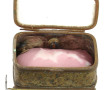 Petit coffret à bijoux ancien en laiton,