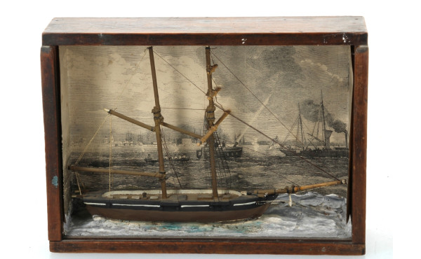Ecole Anglaise - Diorama avec maquette d
