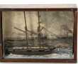 Ecole Anglaise - Diorama avec maquette d