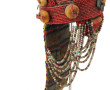 TIBET - Grande coiffe tibétaine agrément