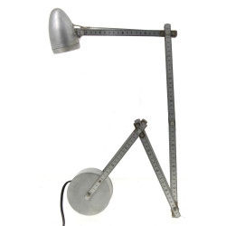 Lampe de créateur articulée en métal et 