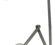 Lampe de créateur articulée en métal et 