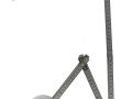 Lampe de créateur articulée en métal et 