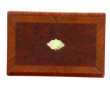 Coffret en placage de loupe et incrustat