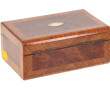 Coffret en placage de loupe et incrustat