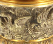 Vase forme Médicis en bronze en 2 tons, 