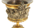 Vase forme Médicis en bronze en 2 tons, 
