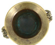 Vase forme Médicis en bronze en 2 tons, 