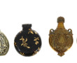 Lot de 7 secouettes et tabatières en mét