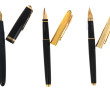 PARKER - 2 stylos encre vintage plume or