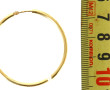 BO créole en or jaune 18 carats, poinçon