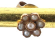 Paire de petites BO anciennes en or jaun