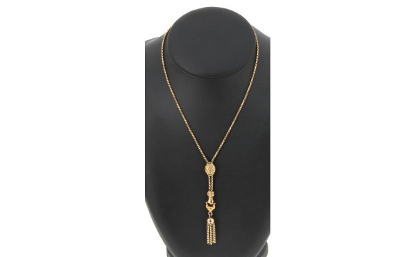 Collier en or jaune à motif de coulissea