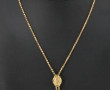 Collier en or jaune à motif de coulissea