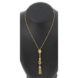 Collier en or jaune à motif de coulissea