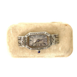Boîtier de montre en or gris 18 carats, 