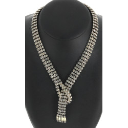 Collier vintage style négligé en métal e