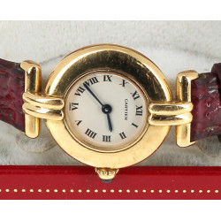 CARTIER - Montre bracelet de dame en or 