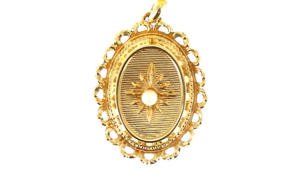 Pendentif en or jaune 18 carats, poinçon
