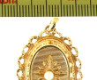 Pendentif en or jaune 18 carats, poinçon