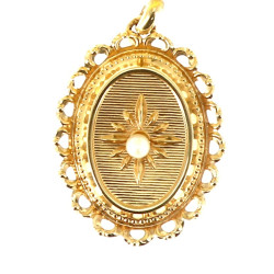 Pendentif en or jaune 18 carats, poinçon
