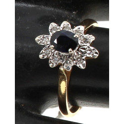 Bague deux ors 18 carats, poinçon tête d