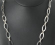 Collier en argent 925ème maille anneaux 