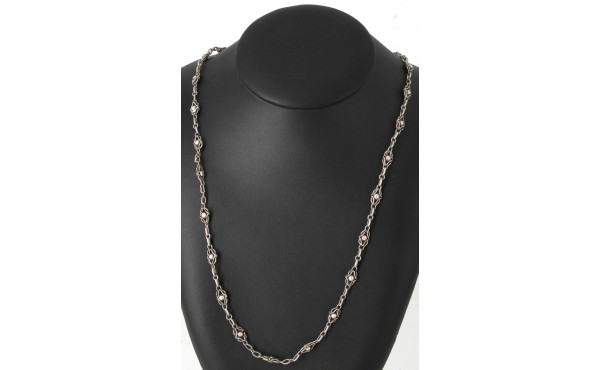 Collier en argent marqué "sterling", poi