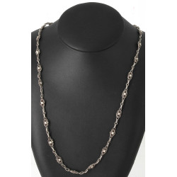 Collier en argent marqué "sterling", poi
