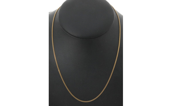 Chaîne en or jaune 18 cts, poinçon tête 