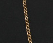 Chaîne en or jaune 18 cts, fermoir en pl
