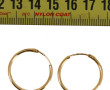 Paire de boucles d'oreilles créoles en o
