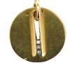 Pendentif circulaire en or jaune 18 cara