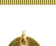 Pendentif circulaire en or jaune 18 cara