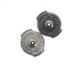 Paire de fermoirs à BO en or gris 750ème